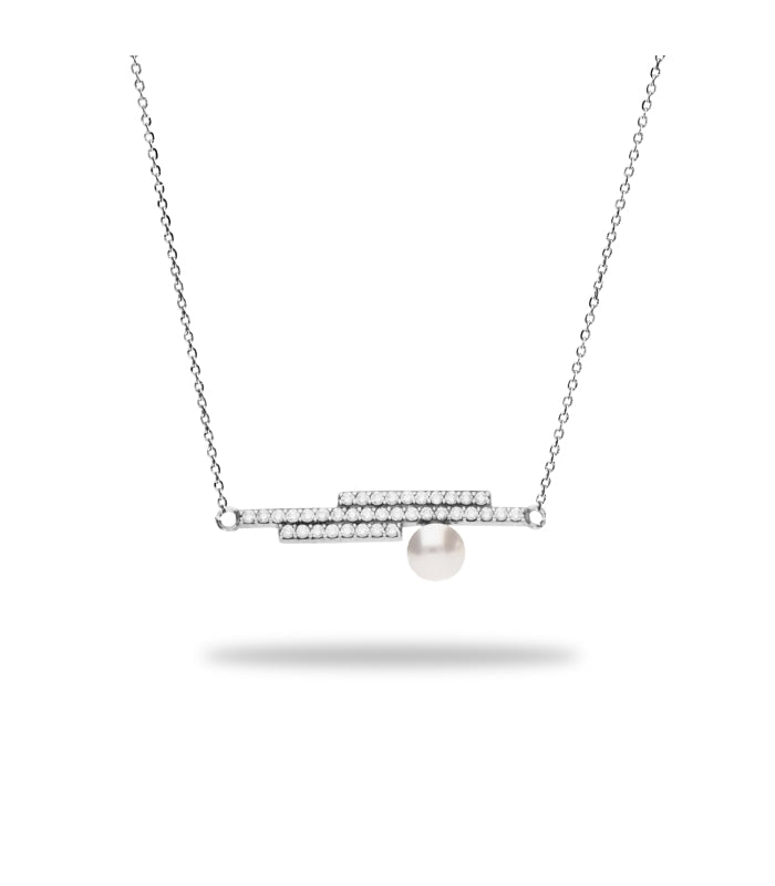 Collar Entice White Pearl - Spark Silver Jewelry