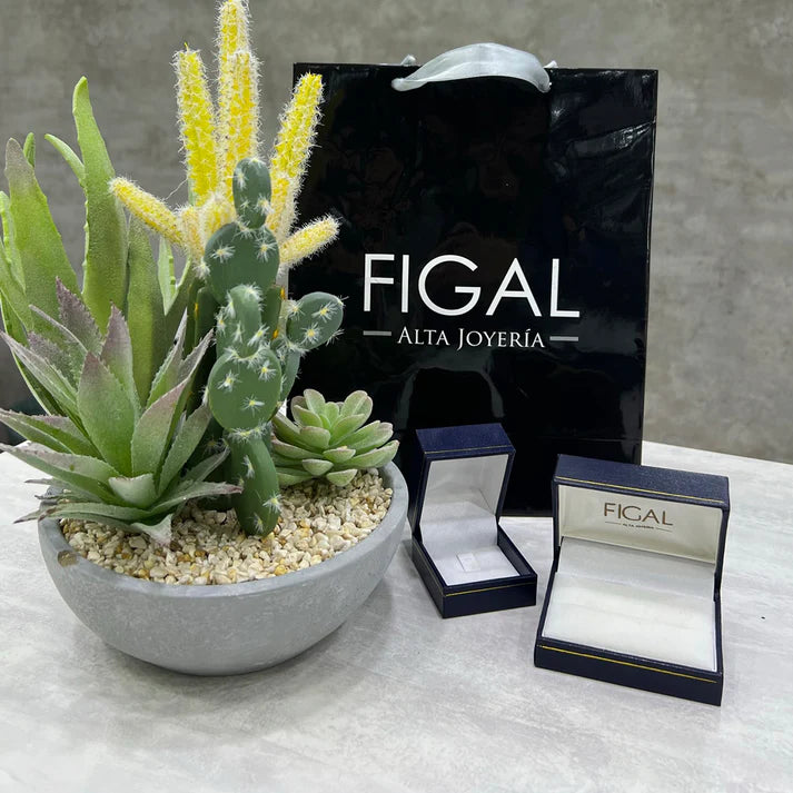 Anillo Halo - Anillo Oro Blanco 18K